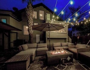 Relax around the fire pit with family and friends