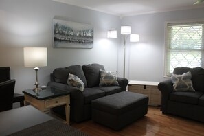 Another angle of front living room with a few added smart outlets with USB ports