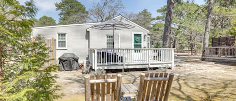 Wellfleet Vacation Rental | 2BR | 1BA | 500 Sq Ft | 3 Steps to Access