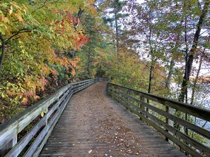 One of our favorite bike paths, around the Boardman Lake in Traverse City