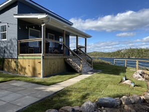 The concrete pad is the future home of the wood fired hot tub! Arriving soon!