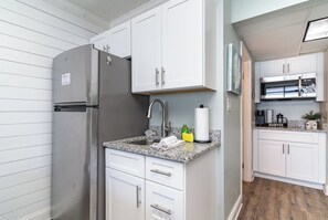 A kitchenette for your coffee and tea needs!