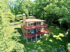 Aerial view of decks