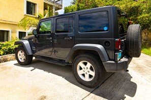 Free 4WD Jeep that is included with our Condo