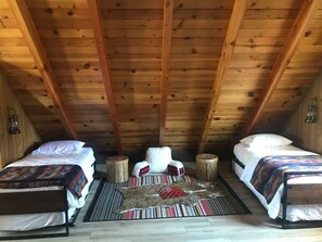 Big Loft with Twin Beds. (Queen bed not pictured on the other side of room)