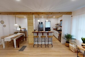 Kitchen bar and dining area