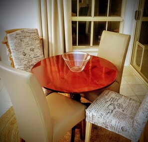 Dining table.