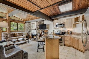 Living room off of kitchen