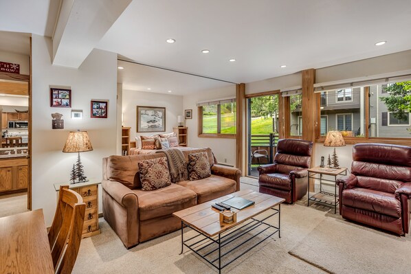 Living room with sleeper sofa