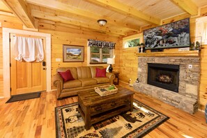 Living Room with Gas Fireplace