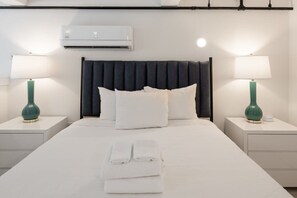 Comfy queen-size bed to keep you well-rested during your stay