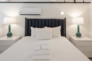 Comfy queen-size bed to keep you well-rested during your stay