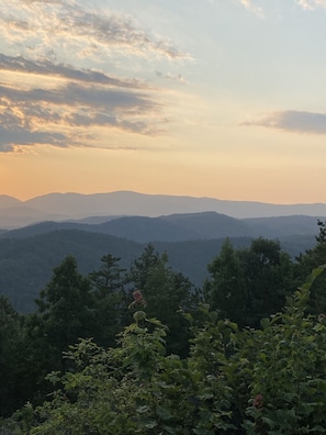 View looking west for sunset.  