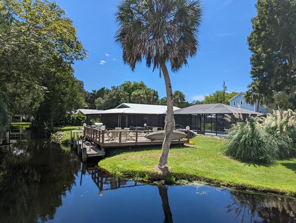 Large Deck overlooks Otterslide lagoon