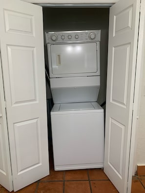 Washer/Dryer Unit in Den Area