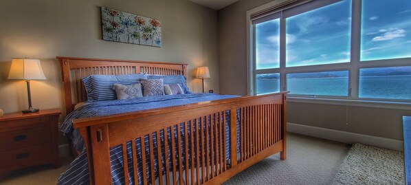 Master bedroom, King bed.