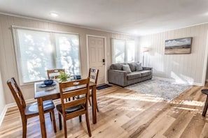 Living room with pull out sofa bed