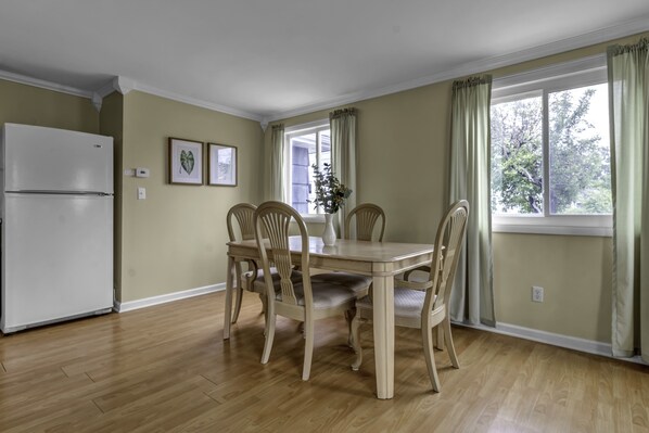 Calm dining area is perfect for entertaining!