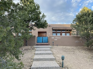 Fourteen  gentle steps from parking up to our casita. 