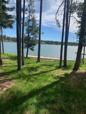 View from back of cabin-- overlooking the lake