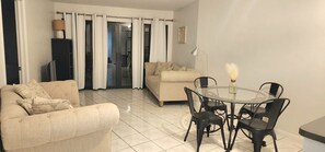Dining and living area