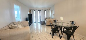 Dining and living area