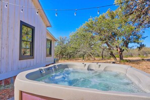Private hot tub under the stars