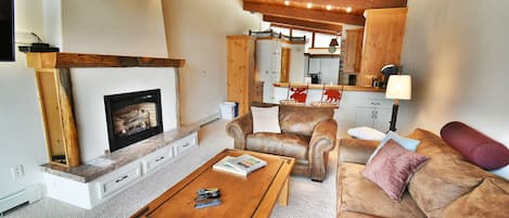 Living Area with Vaulted Ceiling - Living Area with Vaulted Ceiling