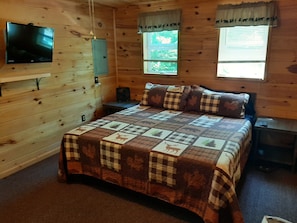 Master bedroom with king bed