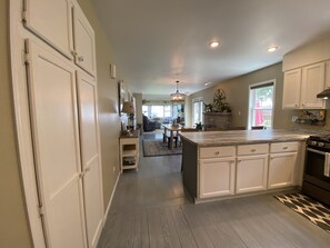 Kitchen - open to dining room and living room