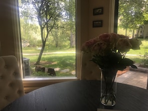 The outside is breathtaking to watch all day