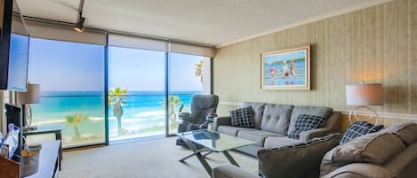 Living Room with View of the ocean.