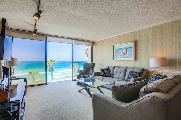 Living Room with View of the ocean.