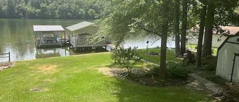 View from front porch of the house