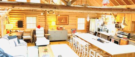 Welcome to the Charming, Coastal Log Cabin in Boothbay Harbor Maine