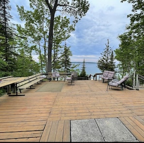 Upper deck overlooking Georgian Bay.