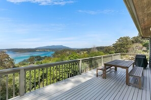 Southern deck with outdoor furniture 