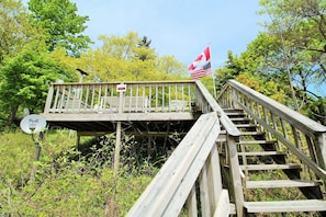 Steps to down to the Lake