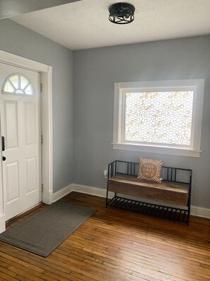 Large entry with closet for coats and shoes