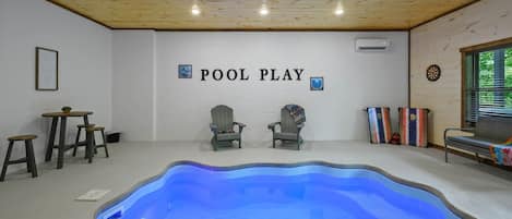 Private and Heated Indoor Pool at Lower Level