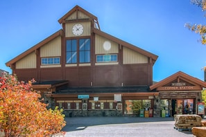 Copper Station for lift tickets and golf clubhouse located across the street