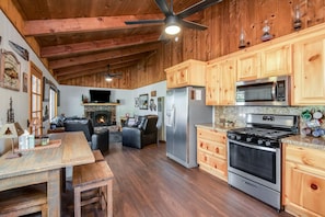 Open Floor Plan with Vaulted Ceilings