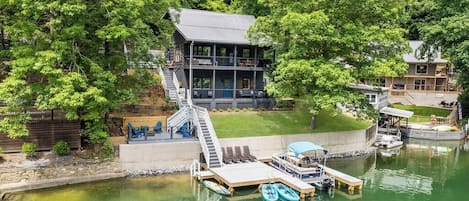 Lakeside of cabin