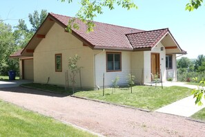 Exterior with garage