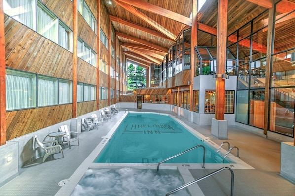 Relax and unwind in the luxurious indoor pool