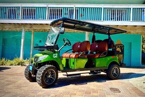 Brand new 2024 Moxy 6S Golf Cart INCLUDED in your rental!!