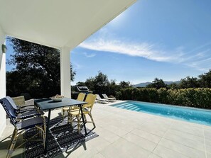 Poolside terrace