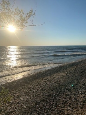 Sunset at the private beach - just a short walk