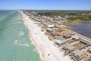 Shell Shack - Luxury Beachfront 30A Vacation Rental Cottage with Gorgeous Oceanfront Views from Balcony in Dune Allen Beach - Five Star Properties Destin/30A