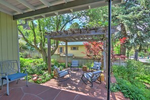 South patio and garden